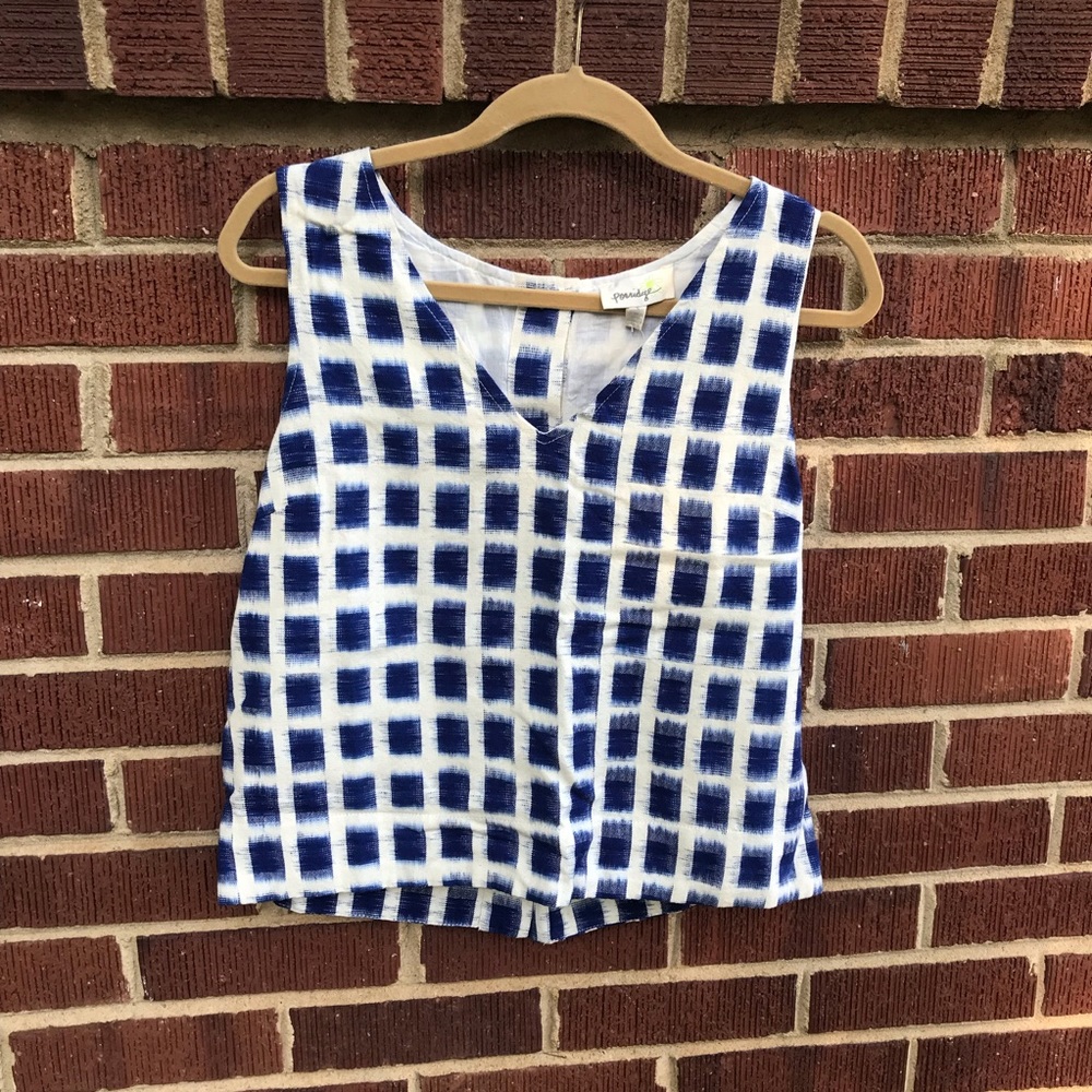Button back sleeveless top from Anthropologie